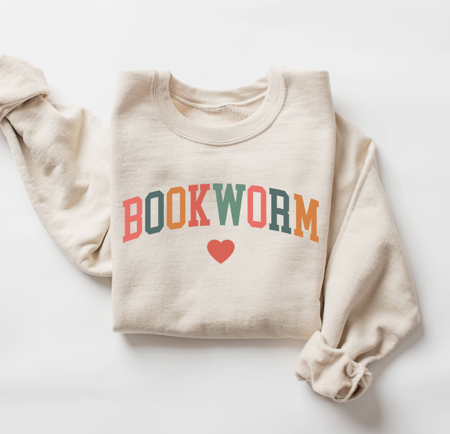 Bookworm Reading Sweatshirt