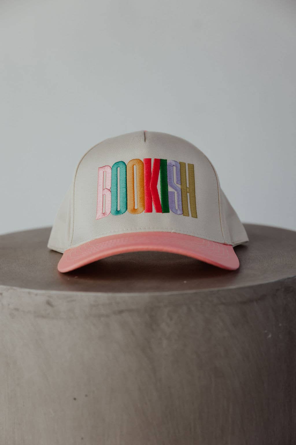 Bookish Rainbow Vintage Embroidered Trucker Hat