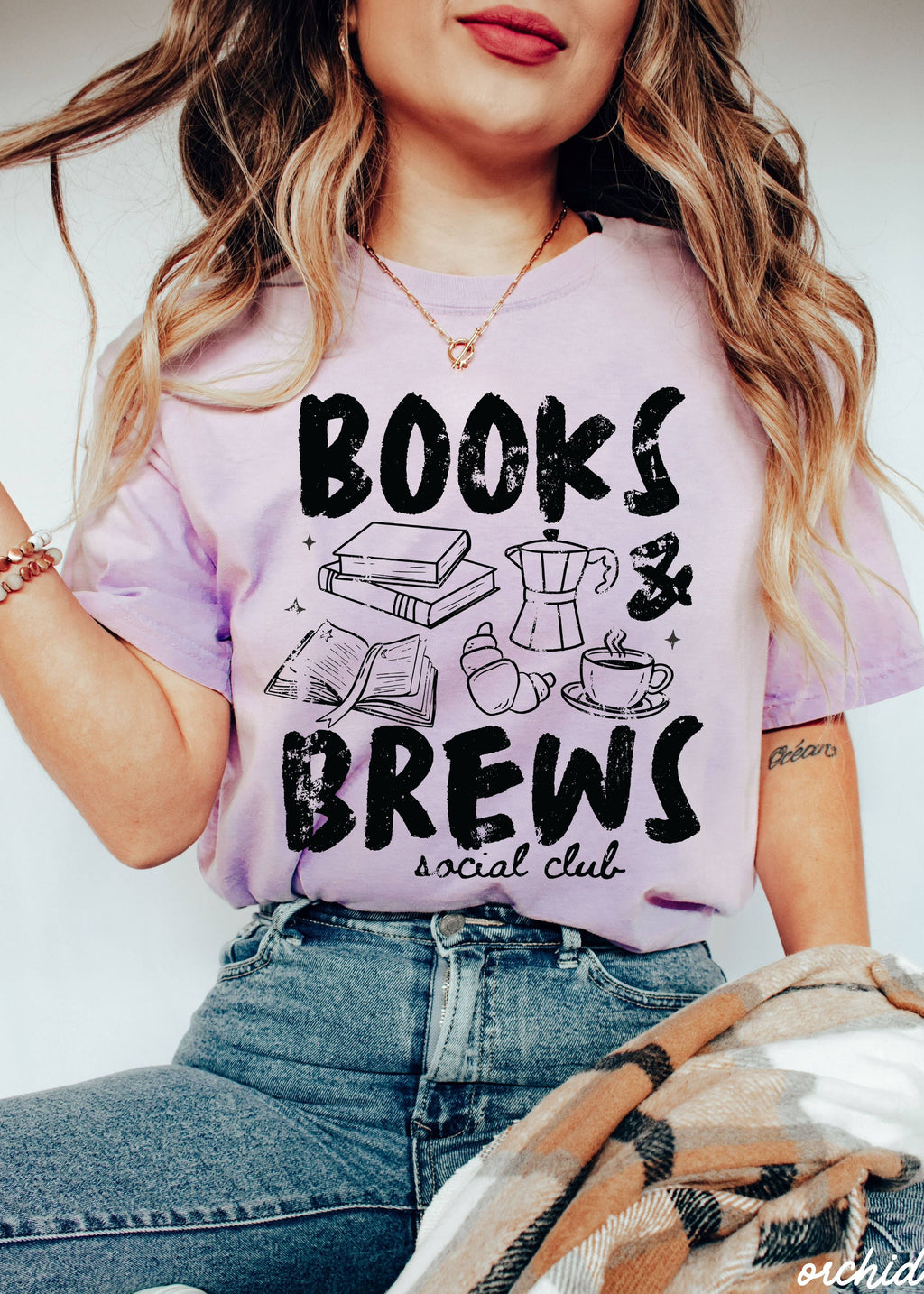 Books & Brews Coffee Tee *19 Colors (S-3X)