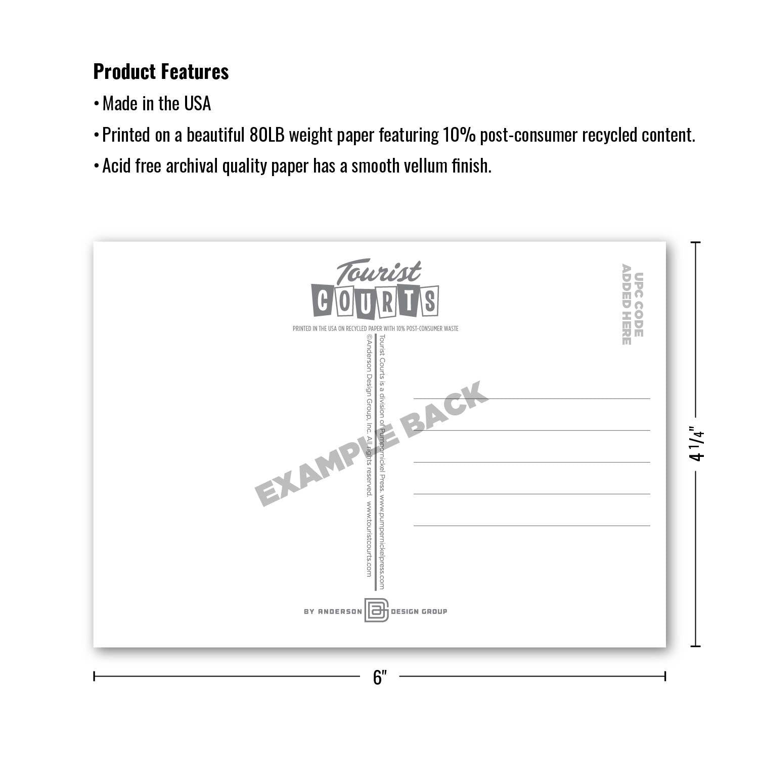 Locals Only Postcard