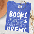 Books & Brews Coffee Tee *19 Colors (S-3X)